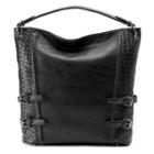 Mellow World Cheryl Laced Quilted Hobo, Women's, Black
