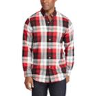 Men's Chaps Classic-fit Plaid Button-down Shirt, Size: Large, Red