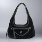 Simply Vera Vera Wang Sidekick Velvet Shoulder Bag, Women's, Black