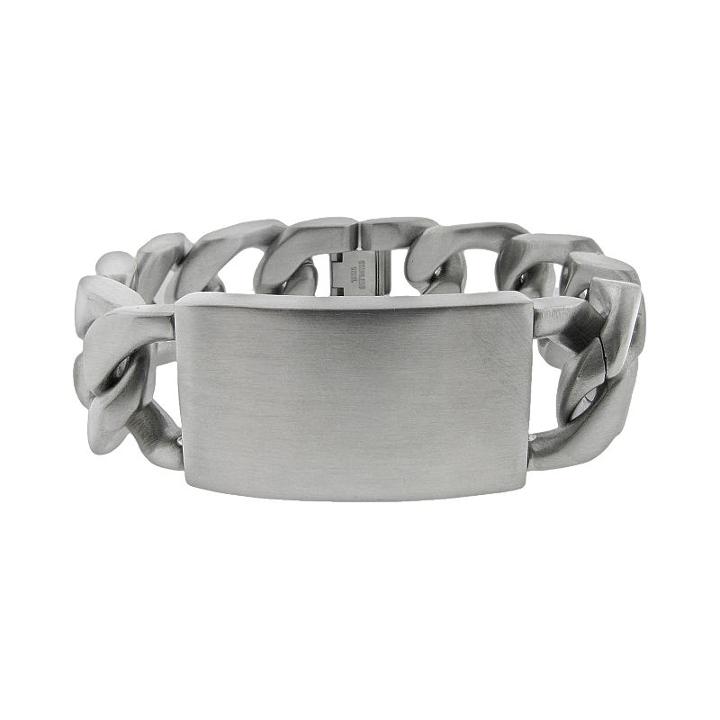 Lynx Stainless Steel Id Bracelet - Men, Grey
