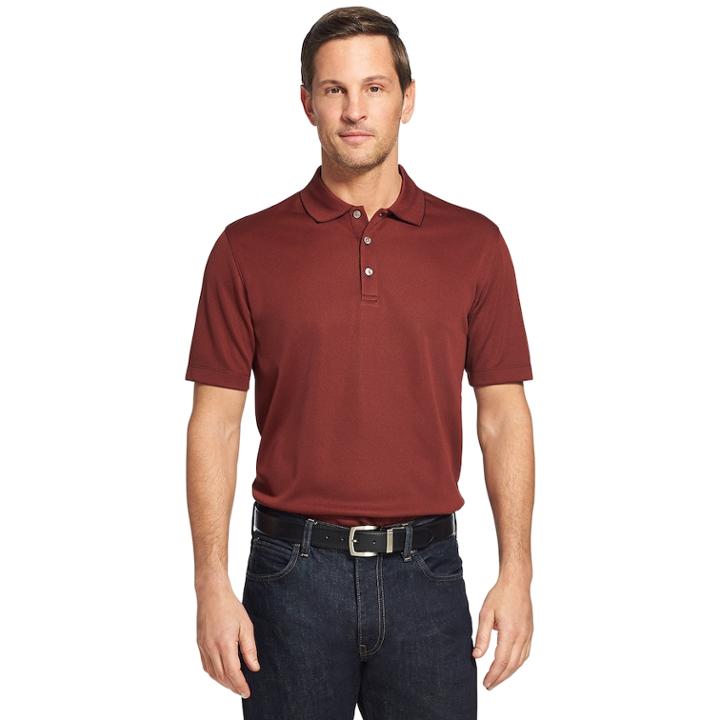Men's Van Heusen Air Classic-fit Performance Polo, Size: Small, Brt Pink