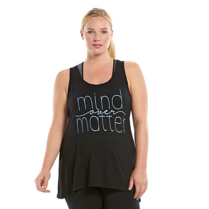 Plus Size Gaiam Harmony Studio To Street Graphic Yoga Tank, Women's, Size: 2xl, Oxford