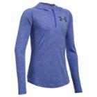 Girls 7-16 Under Armour Novelty Tech 1/4-zip Hoodie, Size: Medium, Pink Ovrfl