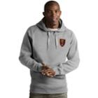 Men's Antigua Real Salt Lake Victory Pullover Hoodie, Size: Xxl, Light Grey