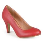 Journee Collection Reetyre Women's Matte High Heels, Size: 9, Red