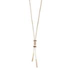 Simply Vera Vera Wang Knotted Y Bar Necklace, Women's, Gold