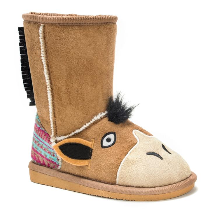 Muk Luks Scout Horse Kids' Boot, Girl's, Size: 9 T, Brown