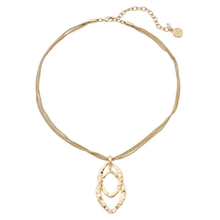Dana Buchman Multi Strand Marquise Pendant Necklace, Women's, Gold