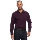 Big & Tall Apt. 9&reg; Slim-fit Stretch Button-down Shirt, Men's, Size: L Tall, Red