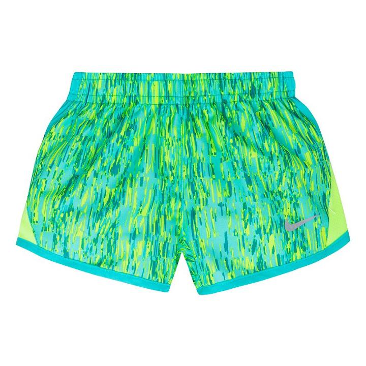 Toddler Girl Nike Dri-fit 10k Sublimated Printed Shorts, Size: 3t, Med Green