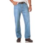Men's Chaps 5-pocket Straight-fit Jeans, Size: 30x32, Blue
