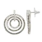 Simply Vera Vera Ombre Doorknocker Drop Earrings, Women's, Black
