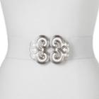 Apt. 9&reg; Scroll Interlock Stretch Belt, Women's, Size: M-l, White