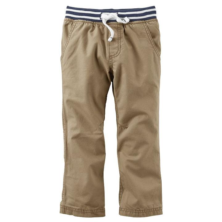 Boys 4-7 Carter's Canvas Utility Pants, Boy's, Size: 4, Med Beige
