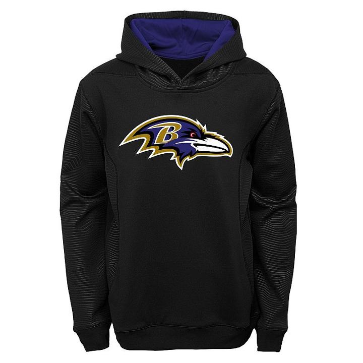 Boys 8-20 Baltimore Ravens Energy Performance Hoodie, Boy's, Size: S(8), Blue (navy)