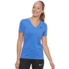 Women's Nike Training Short Sleeve Top, Size: Xl, Blue