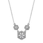Downton Abbey Triple Hexagon Necklace, Women's, Size: 16, White