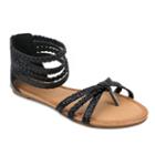Olivia Miller Tara Women's Sandals, Girl's, Size: 6, Black
