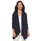 Women's Croft & Barrow&reg; Cascade Cardigan, Size: Small, Blue