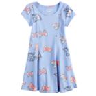 Girls 4-10 Jumping Beans&reg; Printed Dress, Size: 10, Light Blue