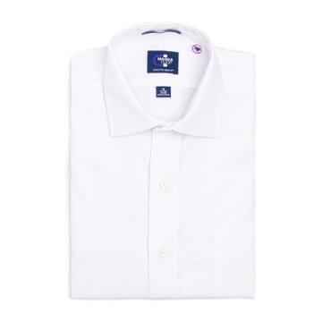 Men's Magnaclick Regular-fit Spread-collar Dress Shirt, Size: M-34/35, White