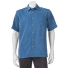 Men's Havanera Floral Jacquard Button-down Shirt, Size: Xl, Blue (navy)