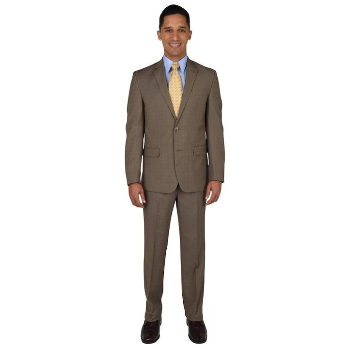 Men's Geoffrey Beene Tailored-fit Suit, Size: 38r 32, Lt Brown