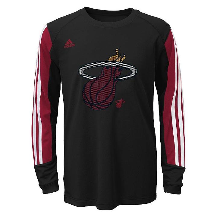 Boys 8-20 Adidas Miami Heat Prestige Climalite Tee, Boy's, Size: Small, Multicolor