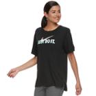 Women's Nike Sportswear Just Do It Graphic Tee, Size: Large, Grey (charcoal)