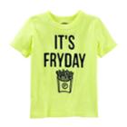 Boys 4-8 Oshkosh B'gosh&reg; It's Fryday Graphic Tee, Size: 7, Yellow