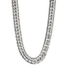 Men's Stainless Steel Curb Chain Necklace - 24 In, Size: 24, Grey