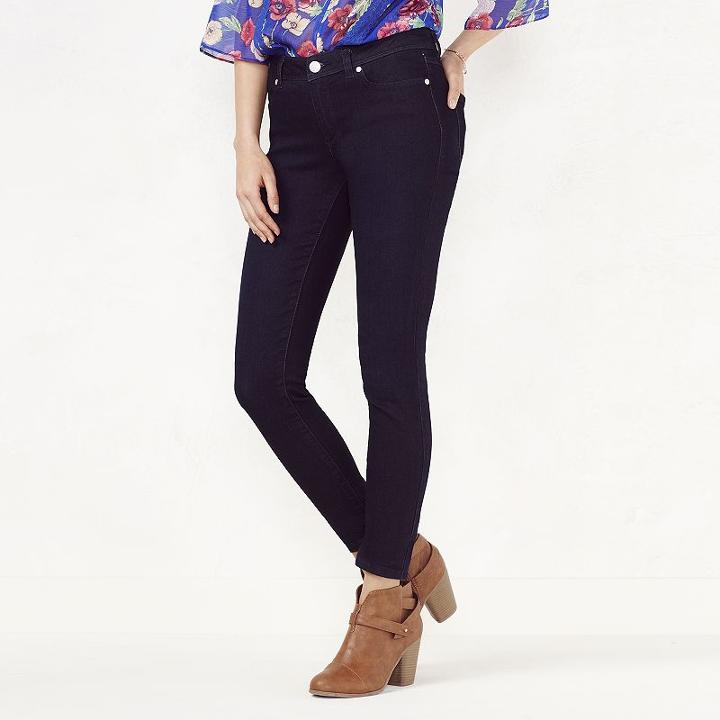 Women's Lc Lauren Conrad Jeggings, Size: 12 T/l, Dark Blue