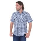Dickies Plaid Western Button-down Shirt - Men, Size: Xl, Blue