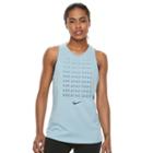 Women's Nike Dri-fit Breath Deep Tank, Size: Xs, Blue Other