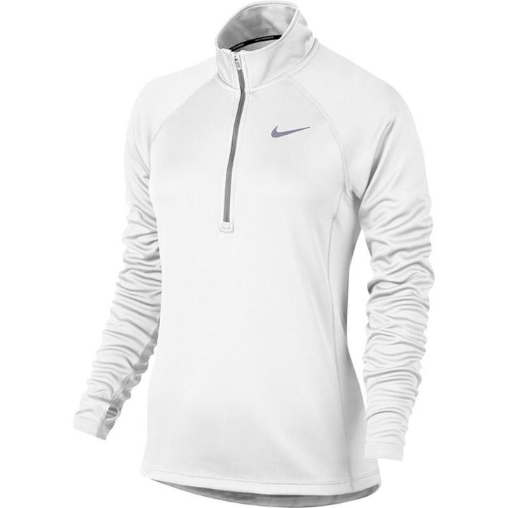 Women's Nike Performance Dri-fit Half-zip Running Top, Size: Xl, White