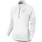 Women's Nike Performance Dri-fit Half-zip Running Top, Size: Xl, White