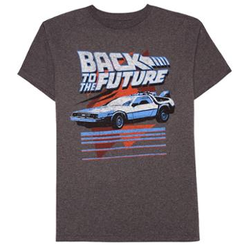 Boys 8-20 Back To The Future Tee, Boy's, Size: Xl, Dark Grey