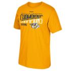 Men's Reebok Nashville Predators 2017 Conference Champions Split Roster Tee, Size: Large, Gold