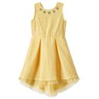 Disney D-signed Beauty And The Beast Girls 7-16 Yellow High-low Embellished Rose Dress, Girl's, Size: Large, Yellow Oth