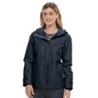 Women's Weathercast Hooded Windbreaker Jacket, Size: Medium, Blue