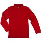 Boys 8-20 Chaps Solid Pique School Uniform Polo, Boy's, Size: Xl, Red Other