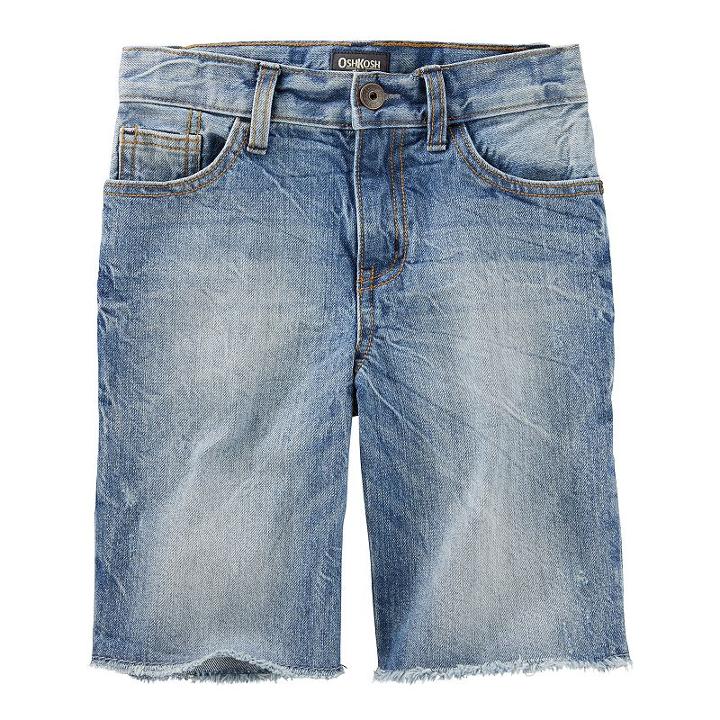 Boys 4-12 Oshkosh B'gosh&reg; Sun-faded Medium Wash Denim Shorts, Boy's, Size: 8, Blue Other