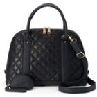 Amerileather Olivia Leather Shoulder Bag, Women's, Black