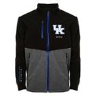 Men's Franchise Club Kentucky Wildcats Fusion Softshell Jacket, Size: Small, Black