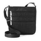Mondo Triple Zip Crossbody Bag, Women's, Black