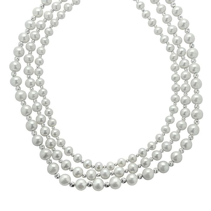 Pearlustre By Imperial Freshwater Cultured Pearl Multistrand Necklace, Women's, Size: 20, White