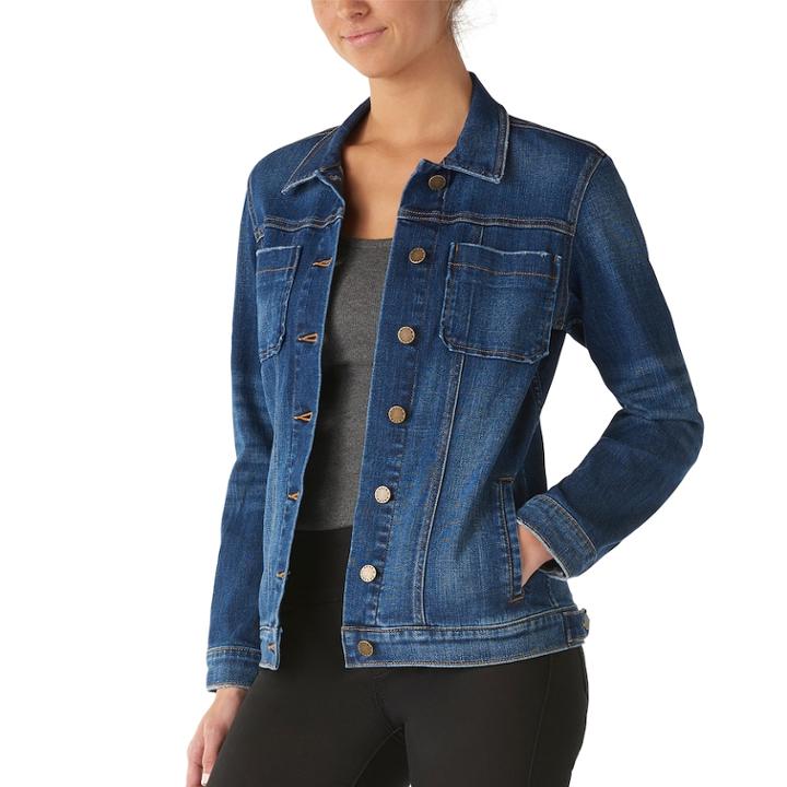 Women's Rock & Republic&reg; Faded Jean Jacket, Size: Xs, Med Blue