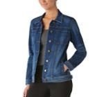 Women's Rock & Republic&reg; Faded Jean Jacket, Size: Xs, Med Blue
