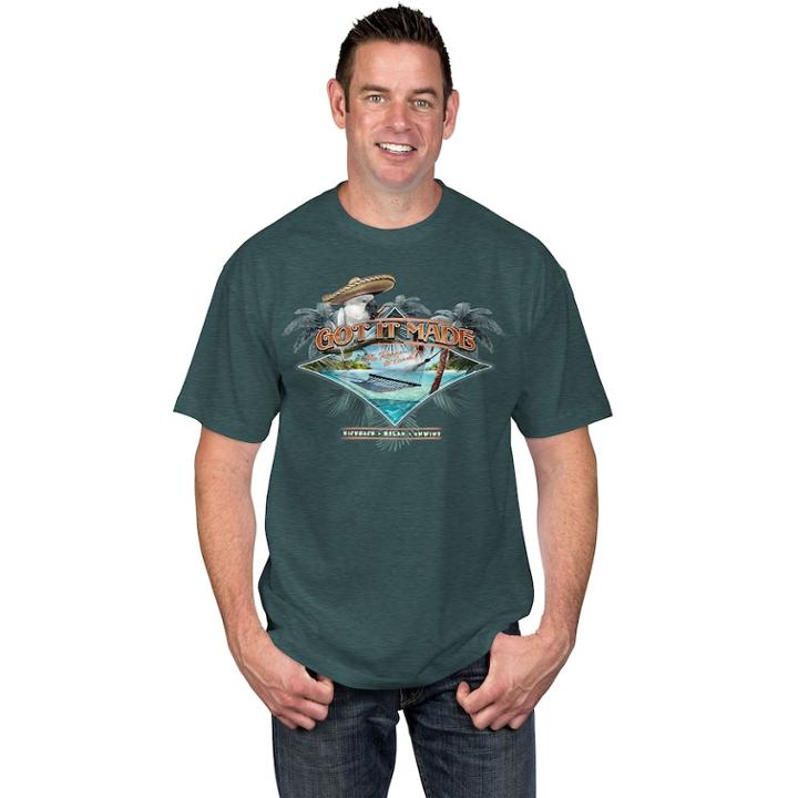 Men's Newport Blue Got It Made Tee, Size: Medium, Dark Green