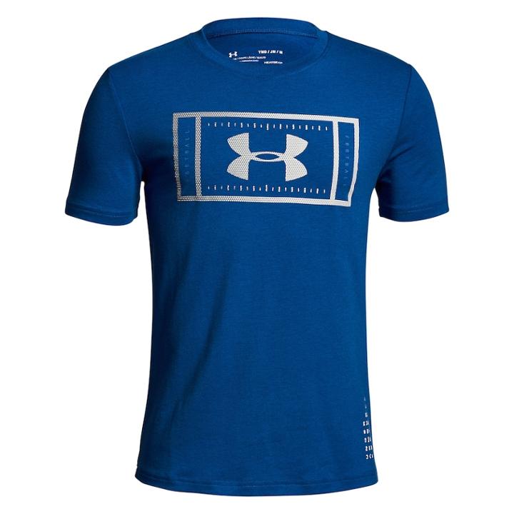 Boys 8-20 Under Armour Football Field Tee, Size: Small, Blue